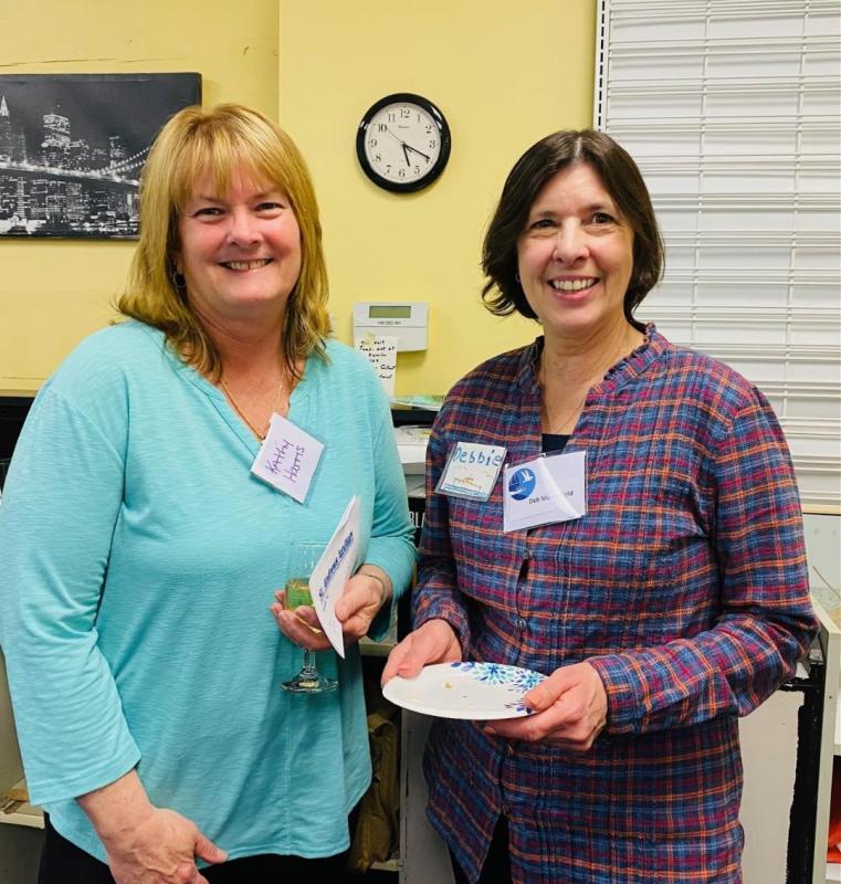 Auxiliary Board Member, Deb Moorefield, right. with her neighbor, Kathy Harris. Courtesy photo