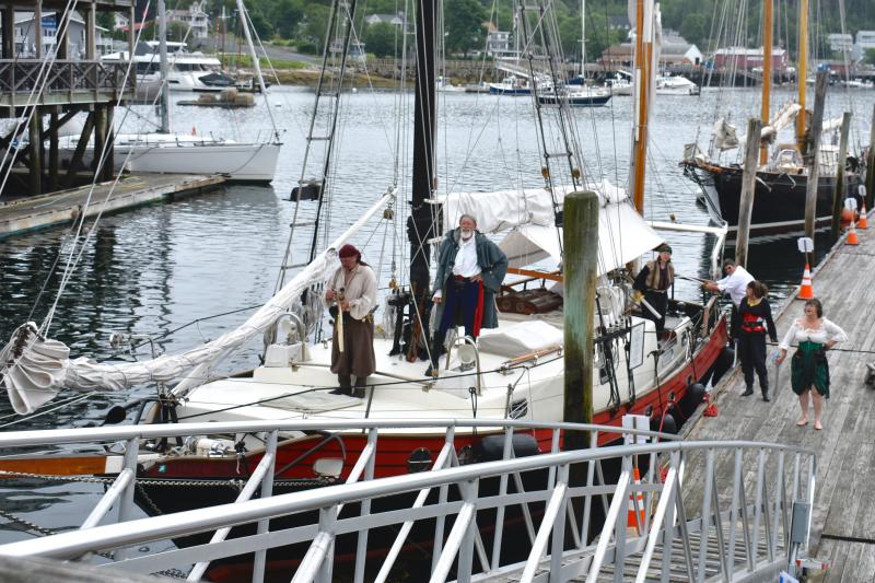 The invading pirate crew. FRITZ FREUDENBERGER/Boothbay Register