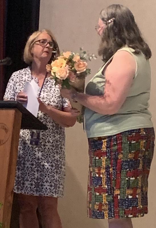Nancy Rose, right, is retiring after 40 years in education. BILL PEARSON/Boothbay Register