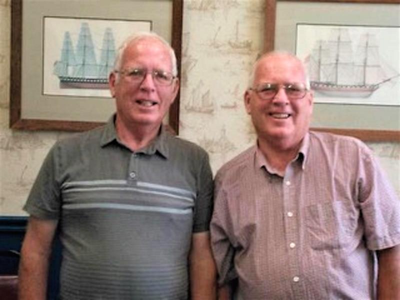 Brothers Dwight, left, and Duane Lewis will present an encore program at the Boothbay Region Historical Society on Thursday, Aug. 24, at 4:30 p.m. entitled “The Bridge Tenders” about their fascinating and unusual experiences tending the Southport Bridge and other local bridges over the course of their long careers. By reservation only. Courtesy photo
