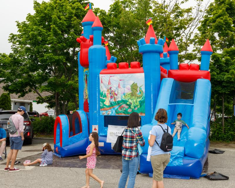 The ever-popular bouncy house was sponsored by Knickerbocker Group. Michael Leonard photo