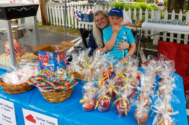 BHML Trustee Marta Peters and son Zachery. Michael Leonard photo