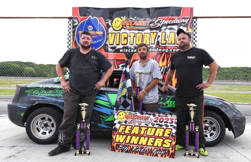 T4 Mini race #1, from left: Ricky Austin, Shane Webber and Zach Audet. S Girard Photography