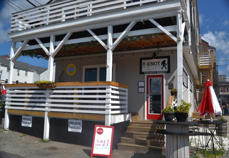 The entrance to Y-Knot on the Water Gourmet Eatery in downtown Damariscotta. In addition to a menu featuring everything from sandwiches to fish tacos, owners Carol Heaberlin and Mindy Jones also built an ice cream counter that faces Taco Alley for those who want to go straight to dessert. Johnathan Riley photo