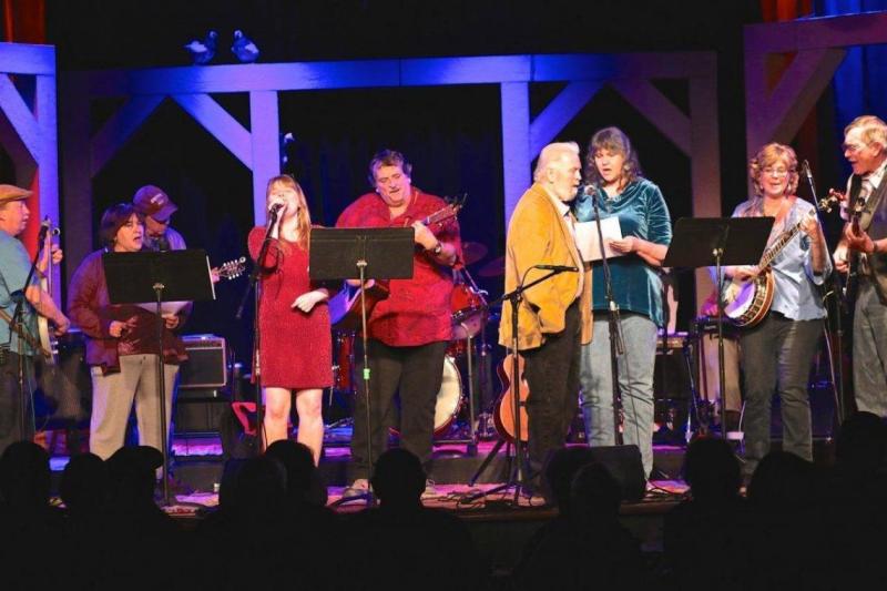 Garry Blackman and company during one of the 10 Hometown Hootenanny fundraisers for the Opera House. File photo