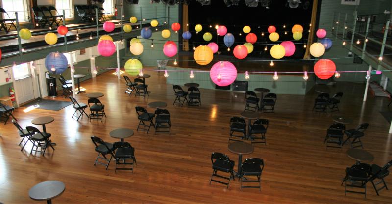 Caribbean Night set up for 50 in July 2020. File photo
