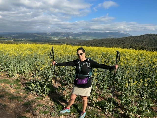 Andrea Neilsen on the Camino de Santiago. Courtesy photo