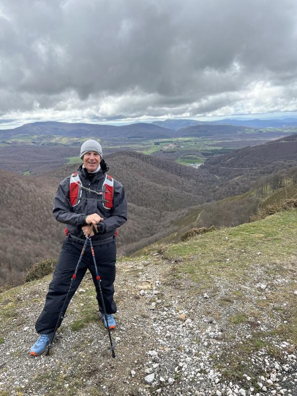 Mark Spencer during his pilgrimage on “The Way.” Courtesy of Mark Spencer