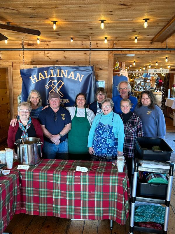 The Monday, Nov. 20 Community Lunch crew. From left, Kris Ward, Nancy Van Dyke, Richard Hallinan, Lisa Hallinan, Betty Jeanne Maddocks, Tancy Mitchell, Jackie Dunn-Helinski, Bobby Boyd, Paula Reny Warford Jen Mitchell photo