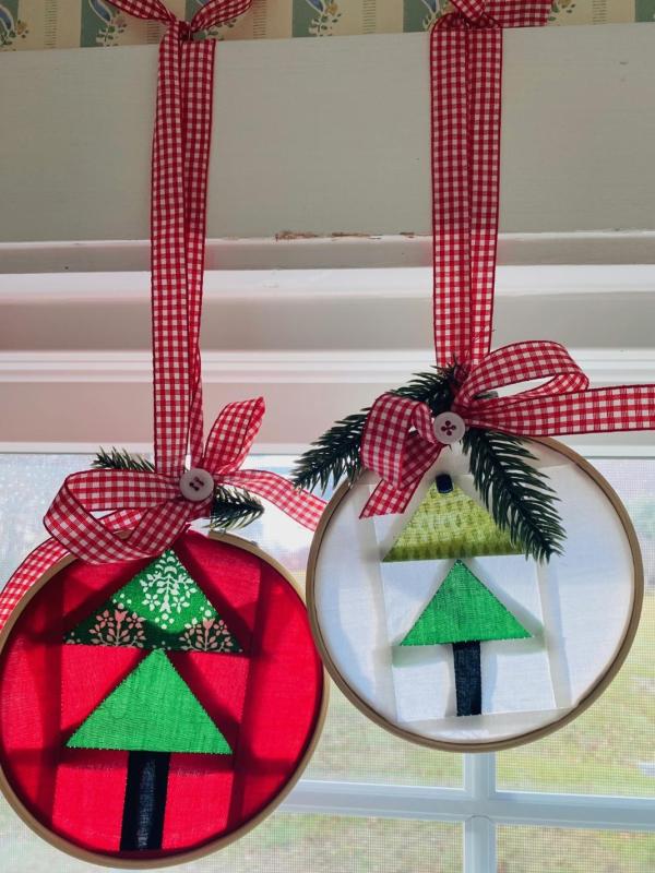 Quilted Hoop Ornaments to the Gregory Wing of St. Andrews Village. Courtesy photo