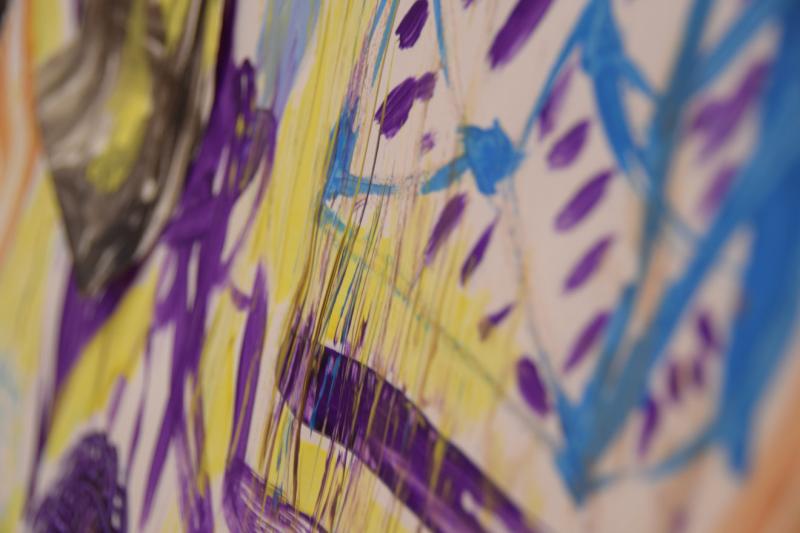The dark painting from the December Creative Flow Circle. Morgan Mitchell photo