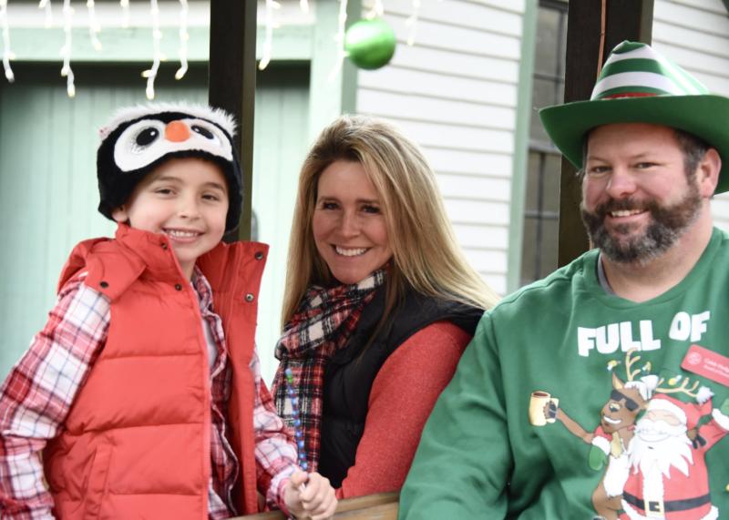 Brody and Jaime Campbell with Caleb Hodgdon. Bob Crink photo