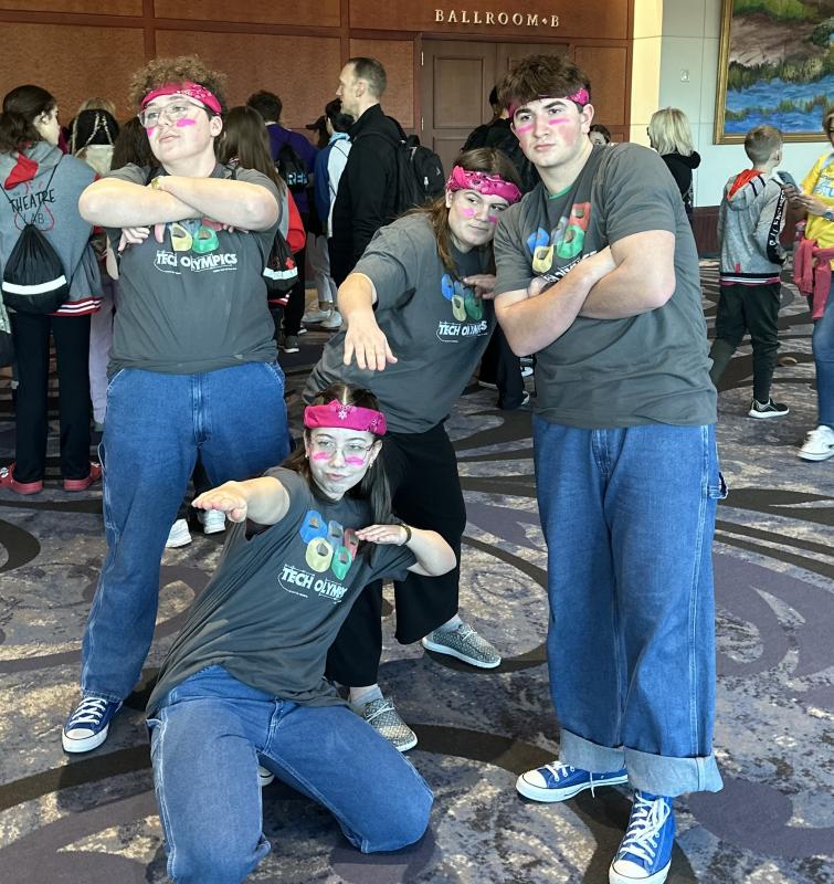 The Y Arts Tech Olympics Team: Hamilton Pierpan, Ella Watts, Sarah Harris, and Trey Tibbetts. Courtesy photo