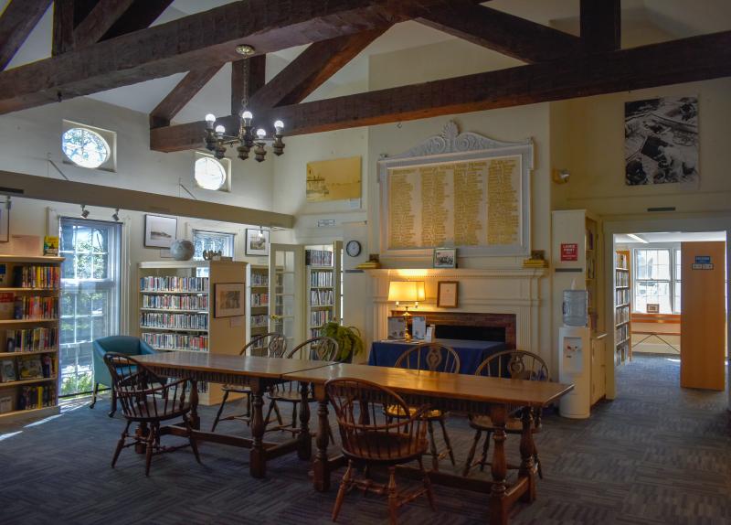 Inside Boothbay Harbor Memorial Library. FRITZ FREUDENBERGER/Boothbay Register