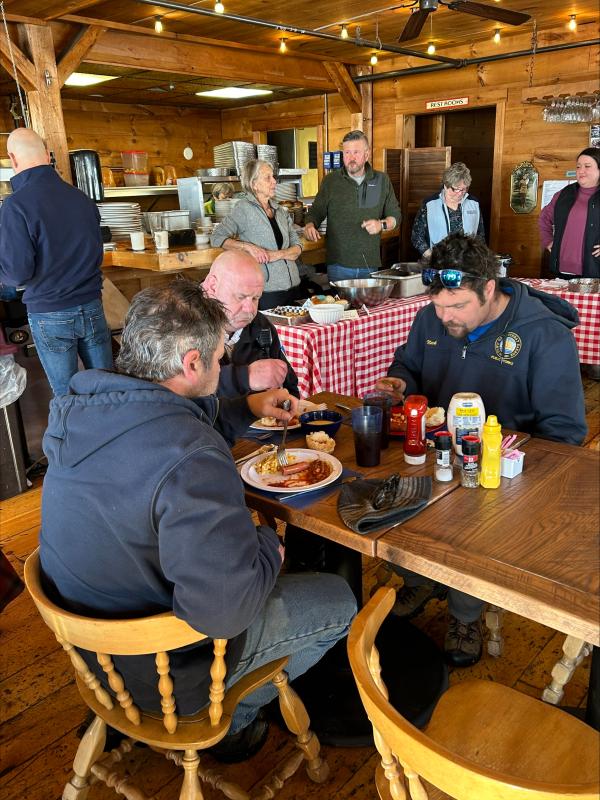 Enjoying the Jan. 8 lunch. Jennie Mitchell photo
