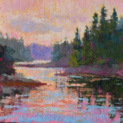 The July calendar that became the calendar above. Painting by Rick Dickinson RICK DICKINSON