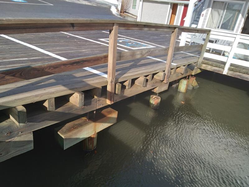 Pilings and pins will require some attention at Tugboat. Courtesy of Bonnie Stover