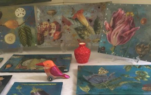Decoupage glass plates - Diana Kerr/ Kerr+Jones Fine Art Diana Kerr/Kerr+Jones Fine Art