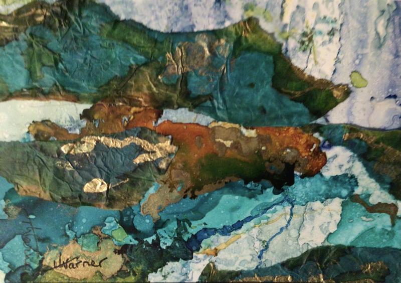 “Deep Sea II” is among Helen Warner’s work in the new River Arts show. Courtesy of the venue Helen Warner