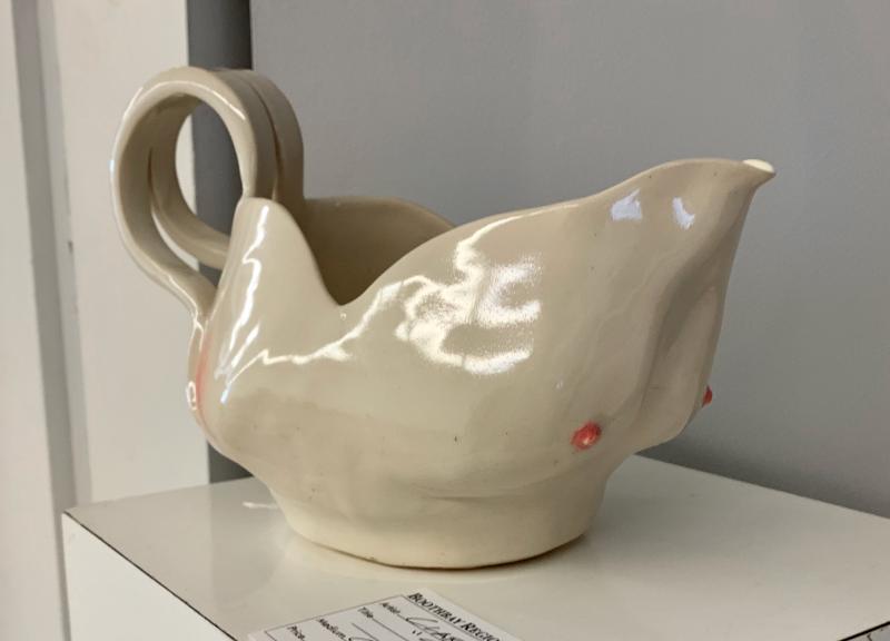 Clark Griffith’s graceful ceramic tied for the People’s Choice award. Clark Griffin