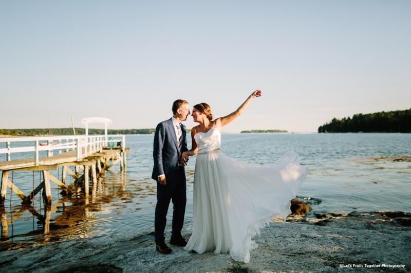 Linekin Bay Resort offers the perfect backdrop for your special day. Let’s Frolic Together Photography photo