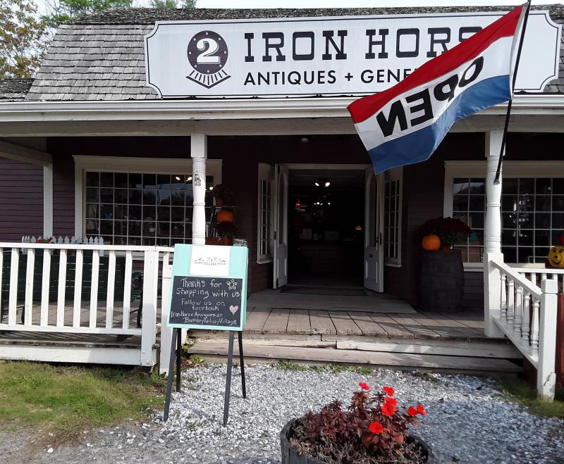 Iron Horse Antiques and General Store is at the entrance to the Railway Village Museum on Route 27 in Boothbay. JANE CARPENTER/Boothbay Register