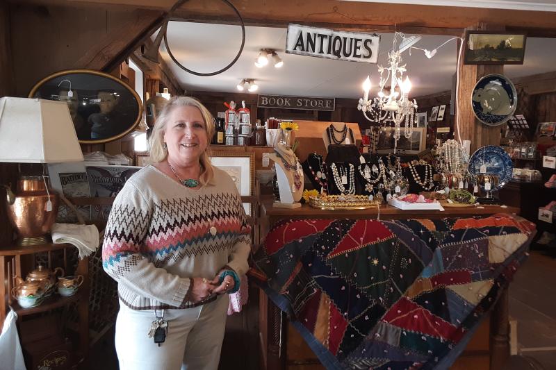 Iron Horse store manager Cathy Blair. JANE CARPENTER/Boothbay Register