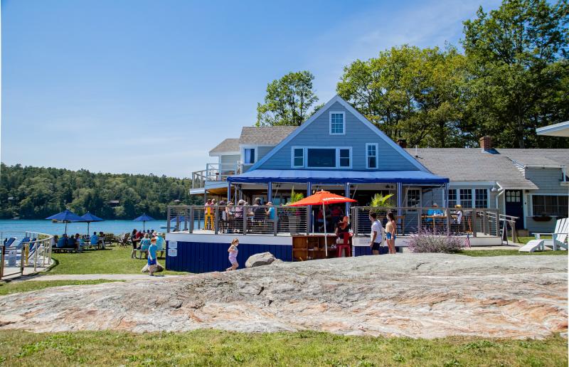 Deck Bar & Grill at Linekin Bay Resort. Courtesy photo