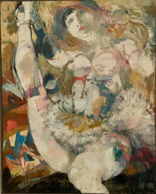 “CanCan” – an example of an early work by Thomas R. Cavanaugh from the collection of Marguerite Robichaux. CanCan - Thomas R. Cavanaugh
