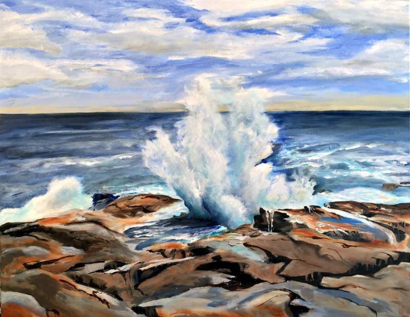Jean Kigel - “Schoodic Acadia National Park.” Courtesy of Kim Skillin Traina Jean Kigel