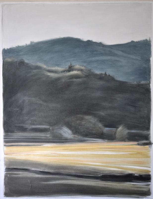 “Vermont Landscape” by Marguerite Robichaux.