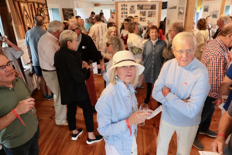 VIPs Champagne reception Gathering at the Shipyard Museum