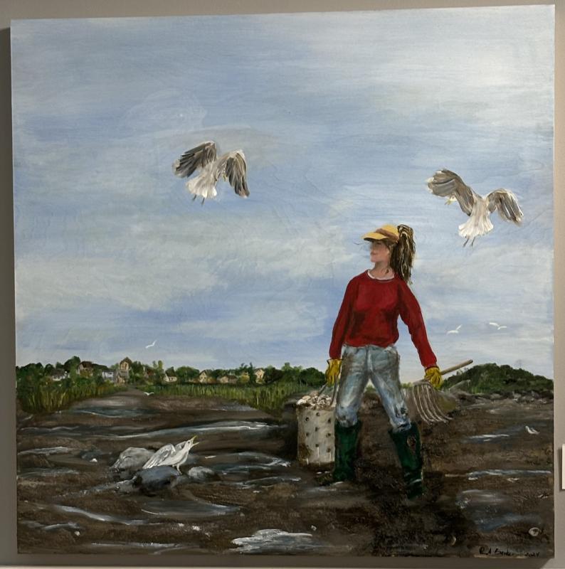 At Boothbay Region Art Foundation - “Beat the Tide” by Ruth Barker Ruth Barker