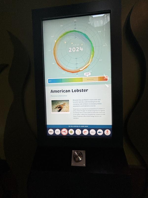 The Climate Wheel, a new learning tool. LISA KRISTOFF/Boothbay Register