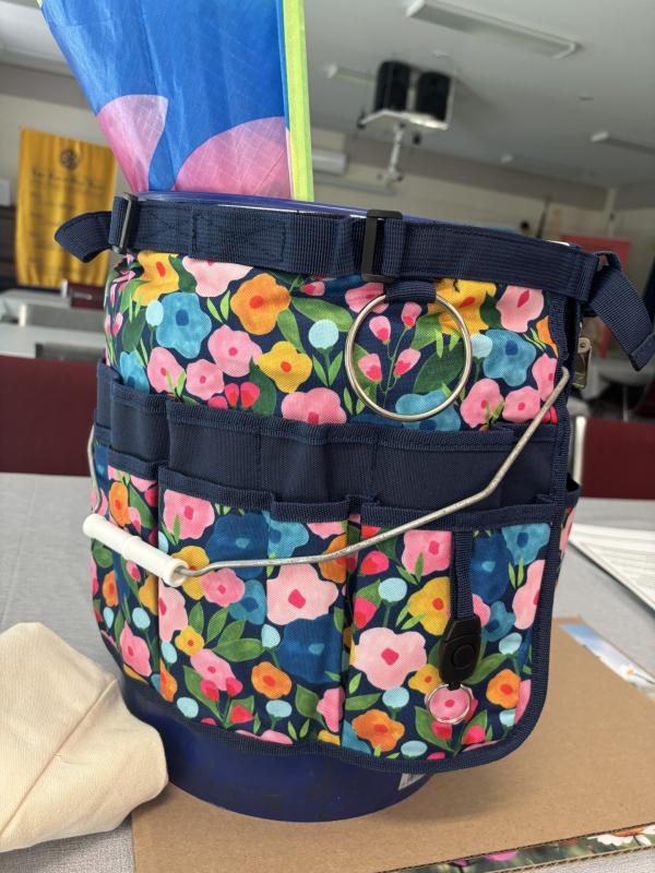 A wraparound tool belt for gardeners.
