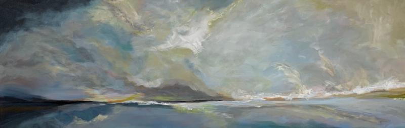 MJ Benson: “Feather” - acrylic on canvas. Courtesy of Kerr+Jones Gallery MJ Benson