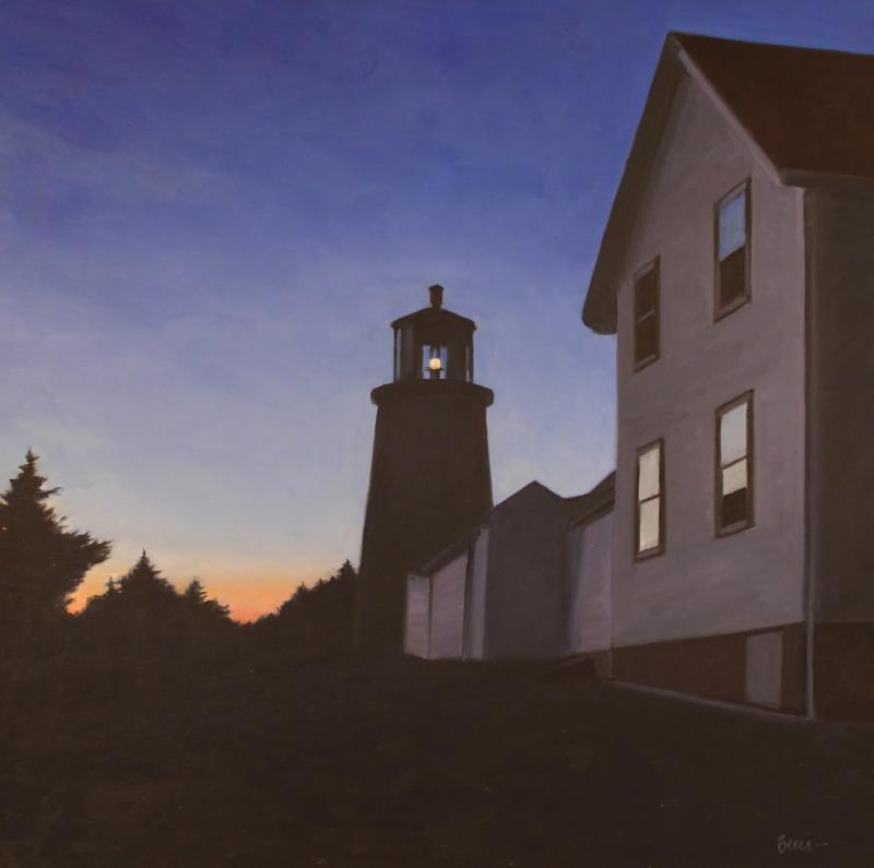 “Monhegan Nocturne,” by Kevin Beers at Gleason Fine Art. Kevin Beers