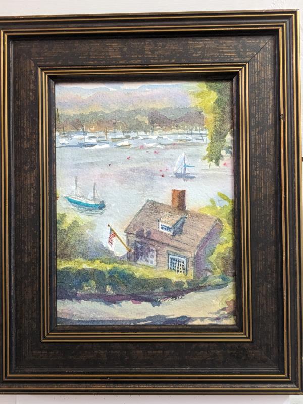 “Castine” by Deena Ball. “Some of my favorite views in Maine are when you are high up in a town looking down to the waterfront. This just happens to be the one from Castine.” CANDI JONETH/Boothbay Register