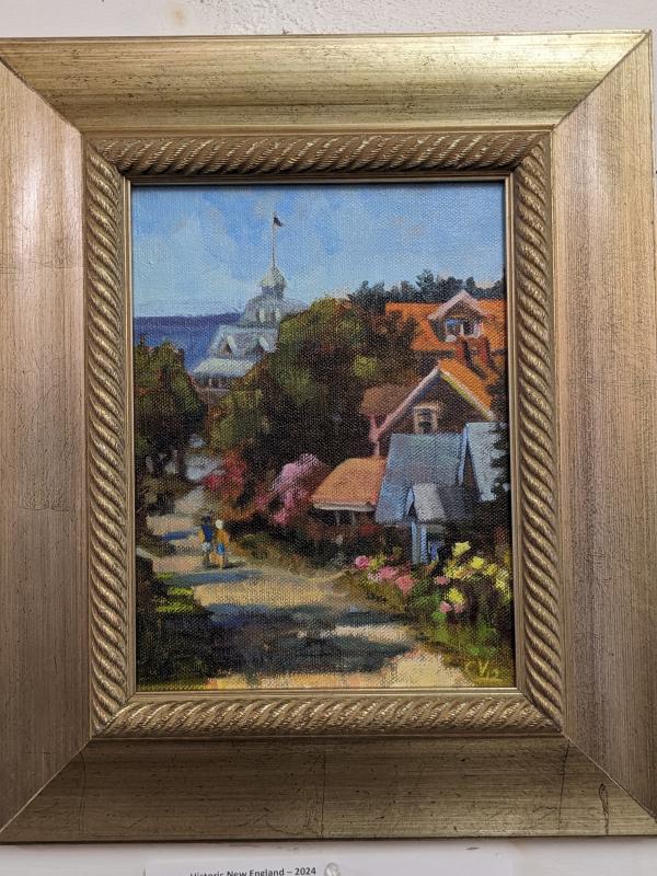 “Monhegan Stroll” by Cali L. Veilleux. “Oh Monhegan! This island’s light has drawn ‘creatives’ for centuries … I, for one, have been cast under her spell.” CANDI JONETH/Boothbay Register