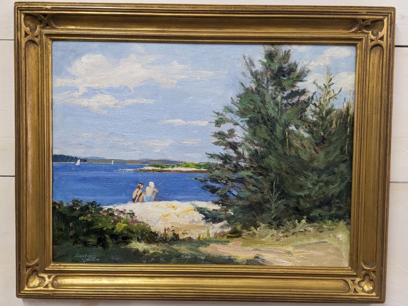 “After the Swim, Marsh Island” by Douglas Smith. “The island remains rustic and harkens back to the days when the pace of life was slower and like many islands, time is measured by the tides.” CANDI JONETH/Boothbay Register