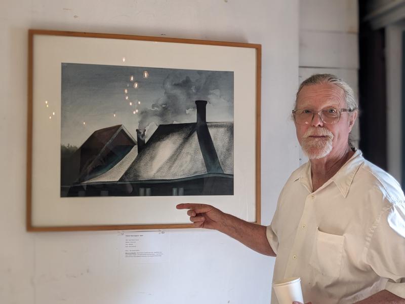 Artist Mat O’Donnell. CANDI JONETH/Boothbay Register