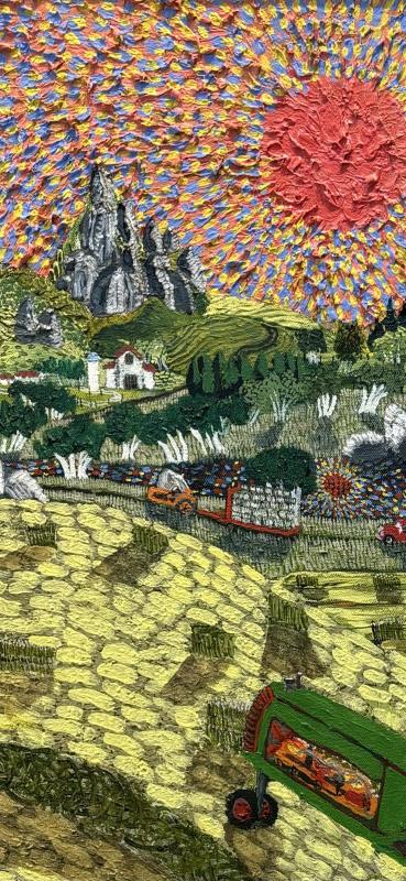Close up of David Dupree’s “Second Cutting.” David Dupree
