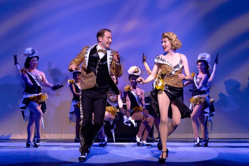 Daniel Plimpton and Darien Crago dance to “I Love A Piano” in the Maine State Music Theater production of “White Christmas.” Courtesy of MSMT