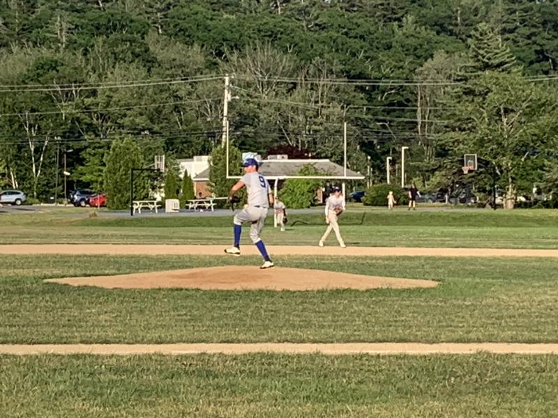 Finn Harkins pitched seven innings and allowed one earned run in the team’s 10-6 victory over Dirigo in American Legion action. BILL PEARSON/Boothbay Register
