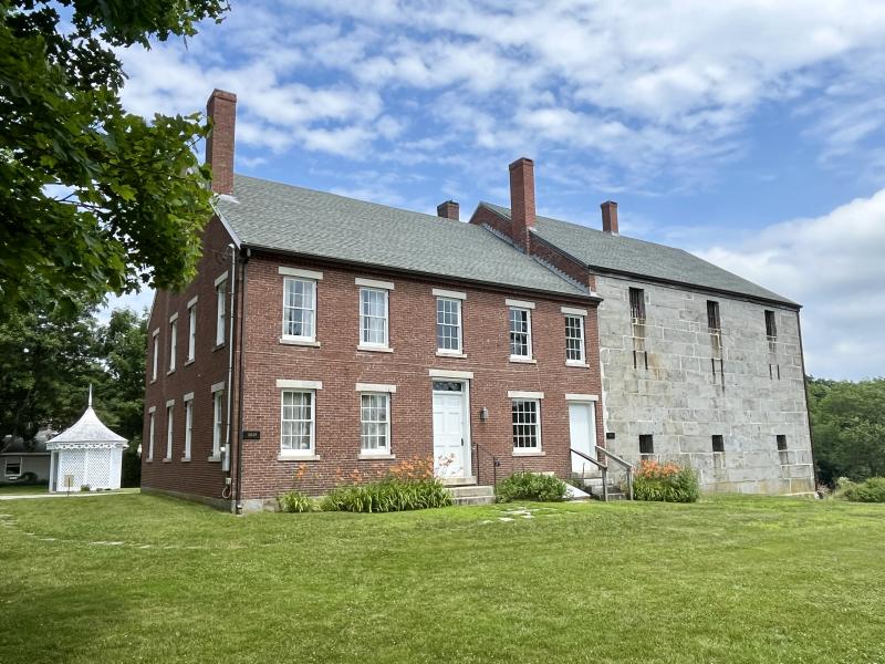The former prison yard of the Old Jail in Wiscasset will rock with fun, games, and music at Lincoln County Historical Association's Jailhouse Rock event for the whole community. Courtesy of LCHA