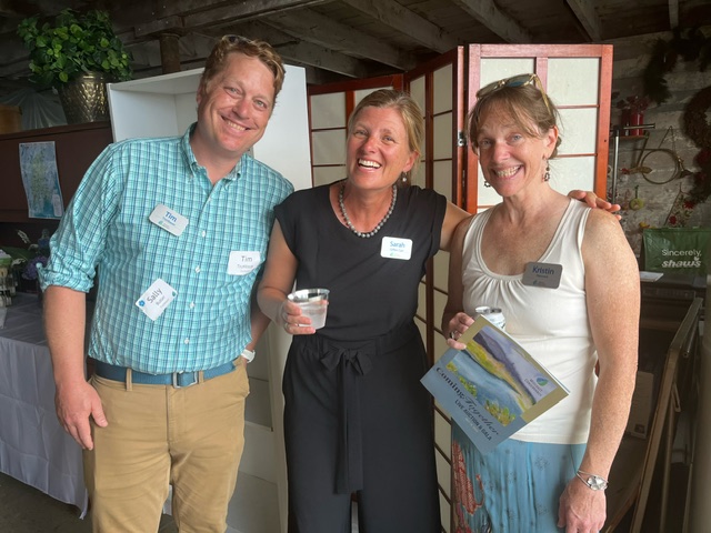 Midcoast Conservancy’s co-executive directors, from left, Tim Trumbauer, Sarah Giffen Carr and Kristin Pennock. Courtesy of Midcoast Conservancy