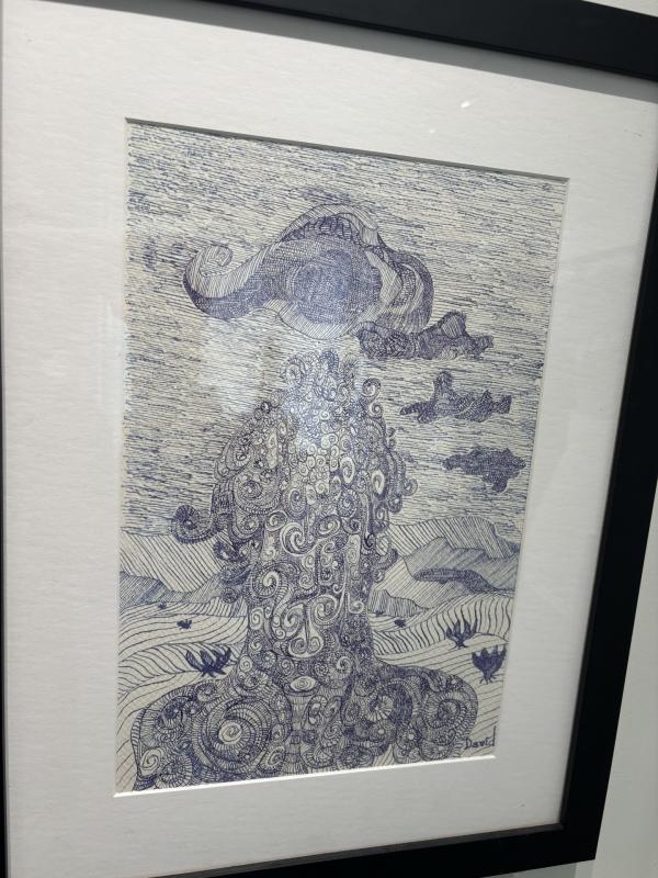 “The Philosophy Major” - David Dupree - pen and ink. David Dupree
