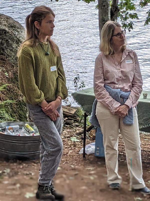 Jacqueline Ford, left, and Eleanor Kinney. CANDI JONETH/Boothbay Register Participants