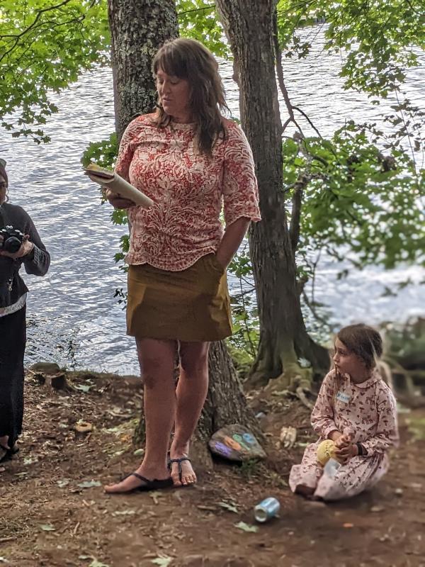Haley Bezon, Hearty Roots founder and executive director. CANDI JONETH/Boothbay Register Woman standing