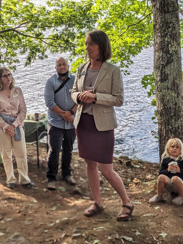 State House Rep. and mother of Hearty Rooters camper, Lydia Crafts. CANDI JONETH/Boothbay Register Speaker